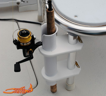 Marine cup holders and rod holders for boats