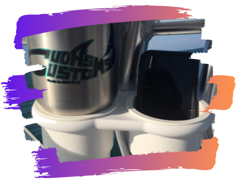Boat Drink Holder Universal Clampon Double Cup Cuda's Customs